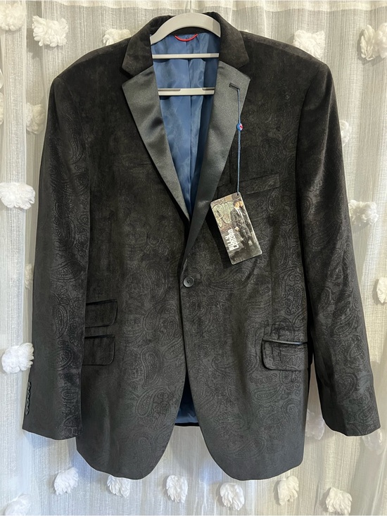 Billy London Other - Men's Black Paisley velvet  Blazer